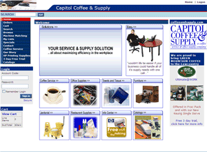 Capitol Coffee Web Screen Shot