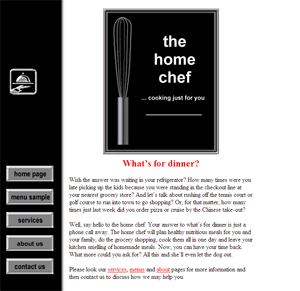 The Home Chef Web Screen Shot