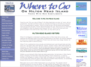 Where to Go on Hilton Head Island Web Screen Shot
